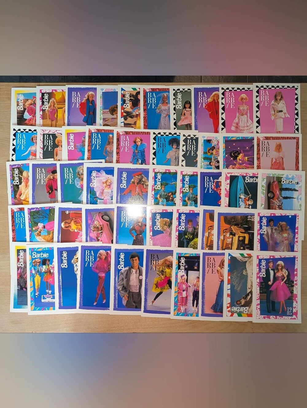 Vintage Barbie Trading Card Lot of 50 – 1980s / 1990s Mattel Barbie & Ken Cards